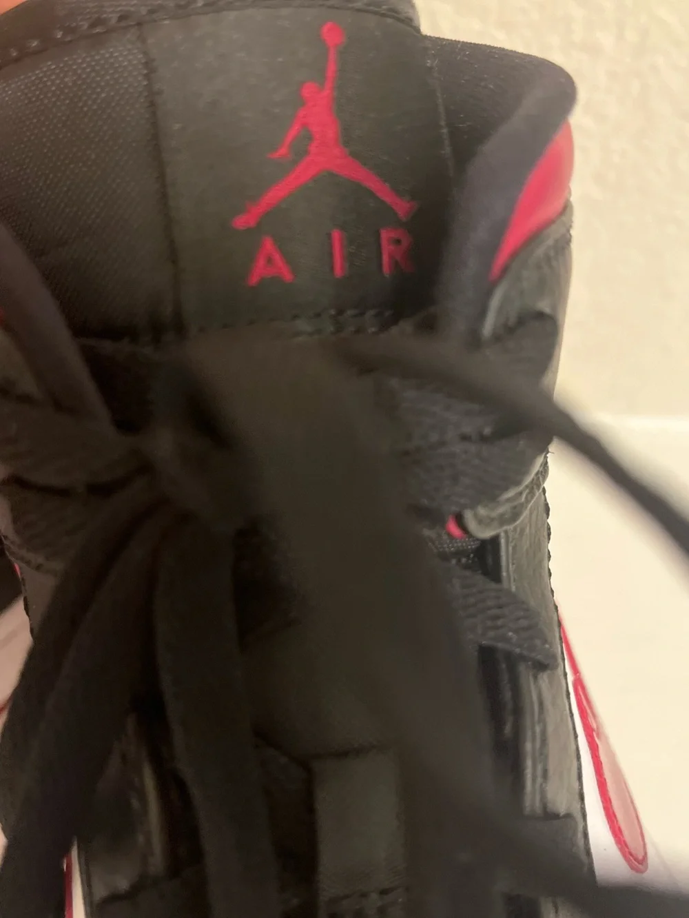 Air Jordan 1 Mid “Bred Toe” - Black/Noble Red/White - Size 11.5 - Worn Once